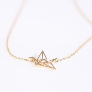 Origami Crane Necklace
